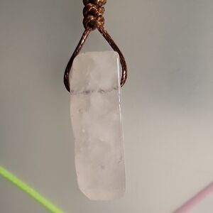 Elegant Clear Quartz Pendant Necklace